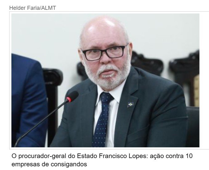 PGE aciona 10 empresas por consignados a servidores de MT; lista