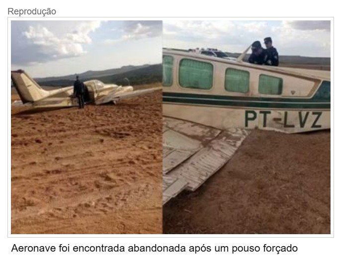 Avião faz pouso forçado em fazenda às margens de rodovia em MT