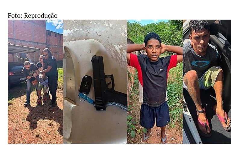 Três são presos por sequestrar jovem, cobrar Pix e fugir com veículo roubado