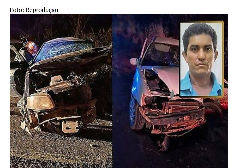 Motorista morre após invadir pista contrária e bater de frente com carro na BR-174