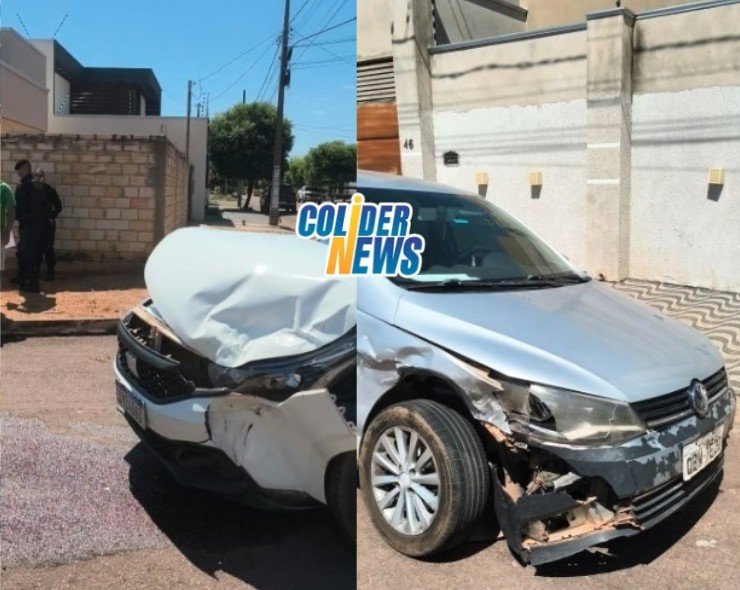 Criança fica ferida em acidente entre veículo de aplicativo e carro de família. (Vídeo)