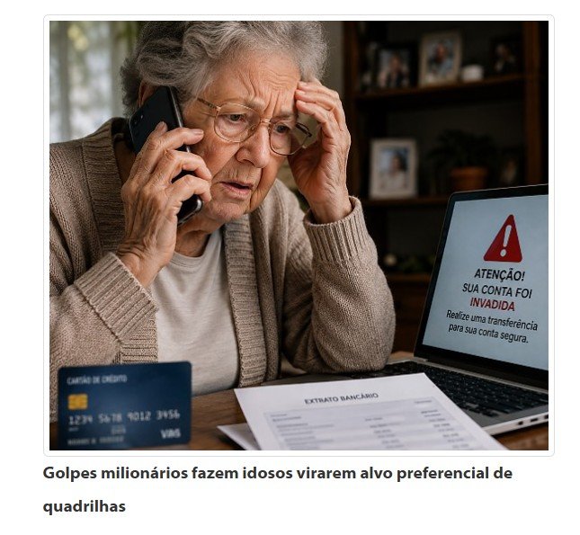 Golpes milionários fazem idosos virarem alvo preferencial de quadrilhas