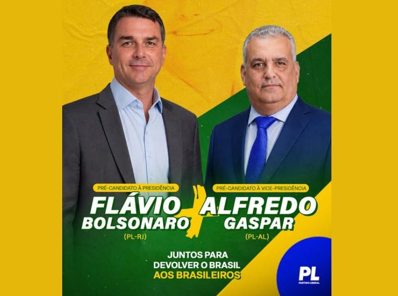 Flávio anuncia Alfredo Gaspar como vice em chapa pura à Presidência