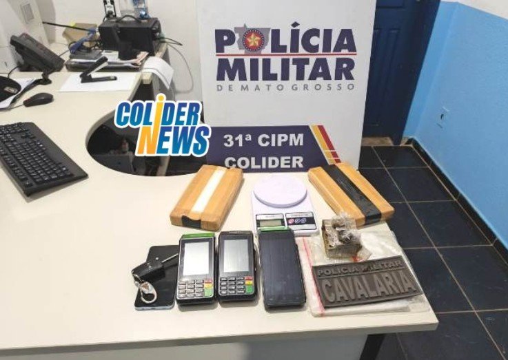 Cavalaria em Colíder prende suspeito de 35 anos e apreende cerca de 2 kg de cocaína durante Operação Expolíder. (Vídeo)