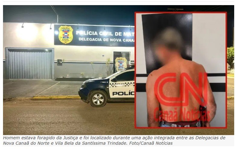 Polícia Civil prende mais um condenado por estupro de vulnerável em Nova Canaã do Norte