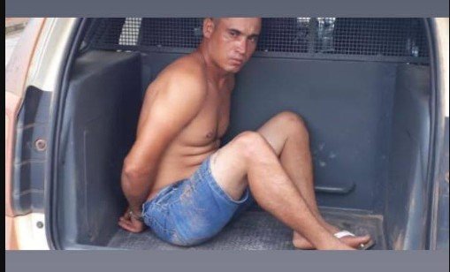 Ladrão é preso pela PM apos praticar um roubo e disparar contra as vitimas em Canaã. (Fotos)
