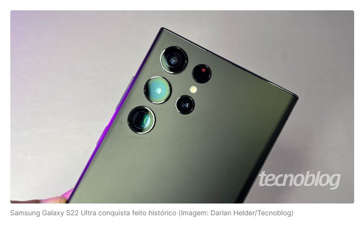 Galaxy S22 Ultra é o primeiro smartphone a realizar chamada via satélite