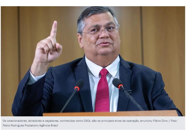 Flávio Dino anuncia operação da PF contra CACs