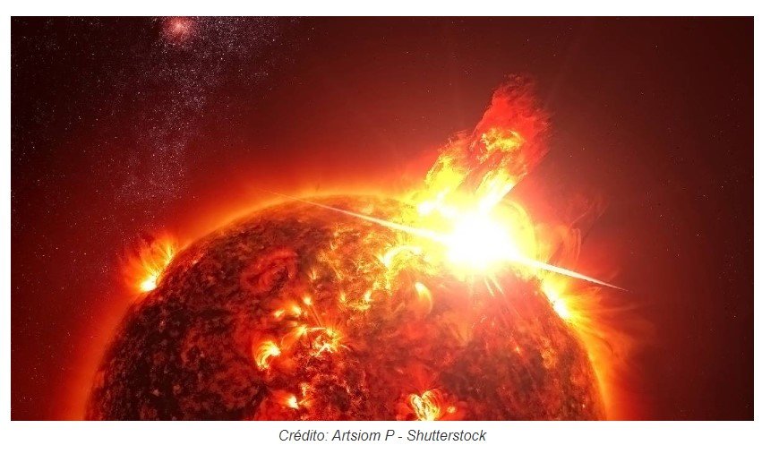 Explosão solar atinge a Terra e atrapalha comunicações navais