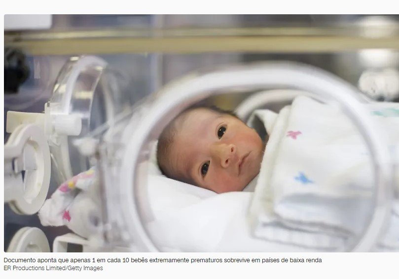 OMS alerta sobre 'emergência silenciosa' de nascimentos prematuros no mundo