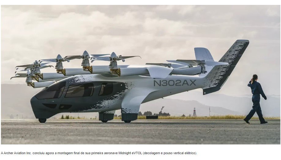 IMAGENS: Archer apresenta a primeira aeronave eVTOL Midnight