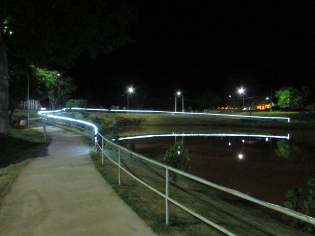 Inaugurada Luzes Natalinas Lago Pioneiros Colider