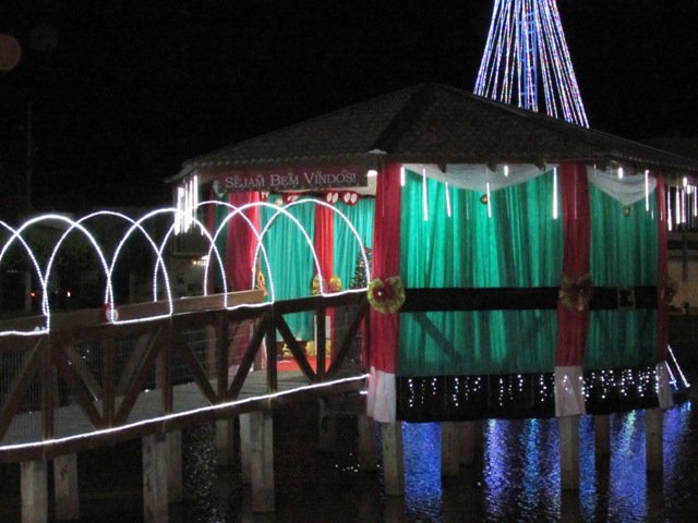 Inaugurada Luzes Natalinas Lago Pioneiros Colider