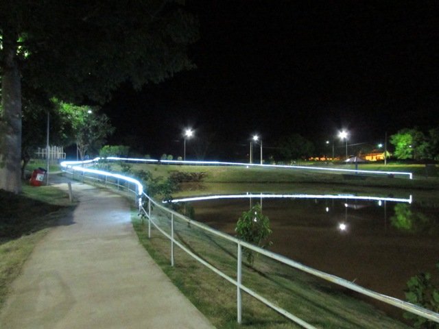 Inaugurada Luzes Natalinas Lago Pioneiros Colider