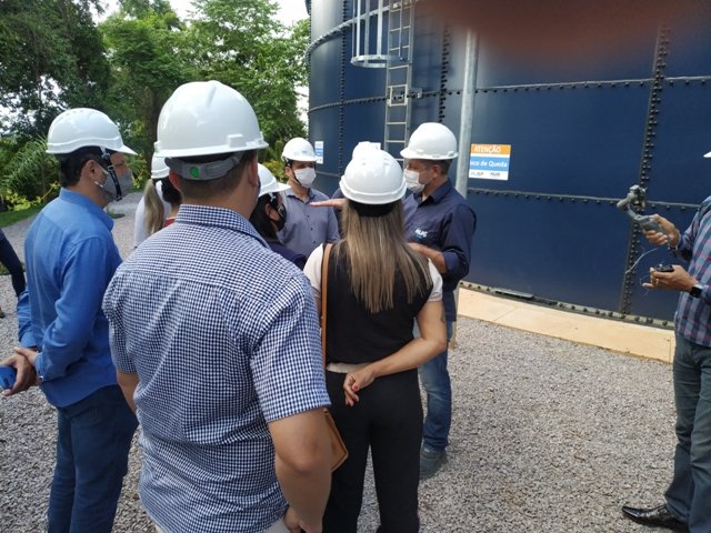 Inauguração do novo reservatorio de aguas da empresa Igás de Colíder