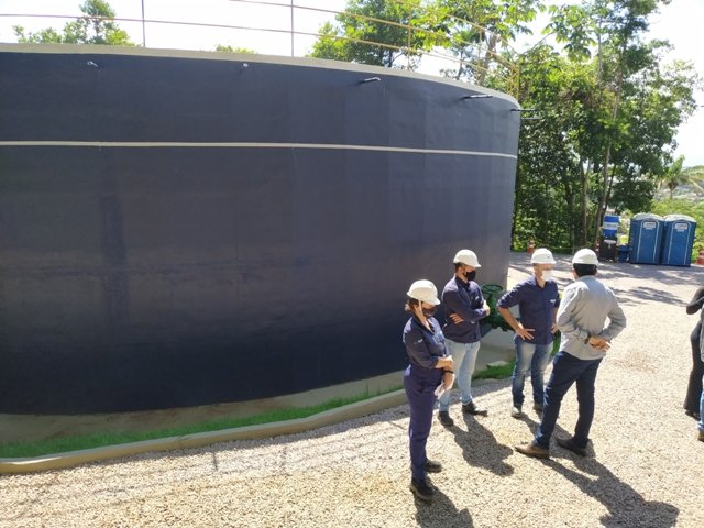 Inauguração do novo reservatorio de aguas da empresa Igás de Colíder