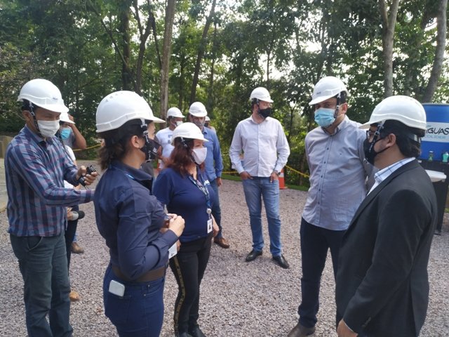 Inauguração do novo reservatorio de aguas da empresa Igás de Colíder