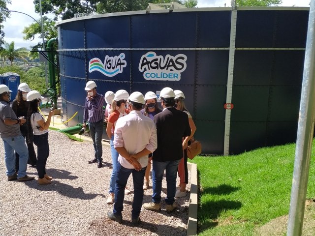 Inauguração do novo reservatorio de aguas da empresa Igás de Colíder