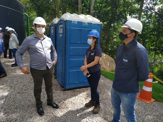 Inauguração do novo reservatorio de aguas da empresa Igás de Colíder