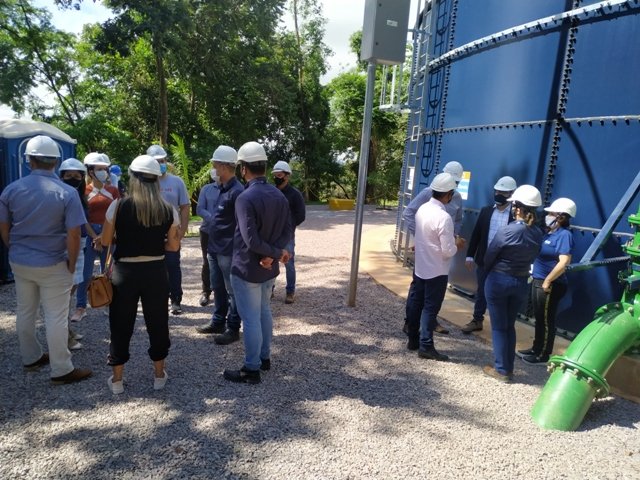 Inauguração do novo reservatorio de aguas da empresa Igás de Colíder