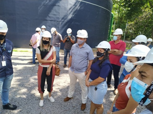 Inauguração do novo reservatorio de aguas da empresa Igás de Colíder