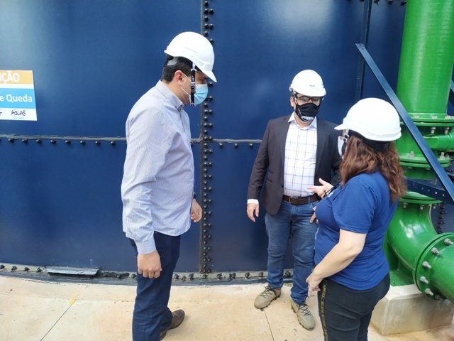 Inauguração do novo reservatorio de aguas da empresa Igás de Colíder