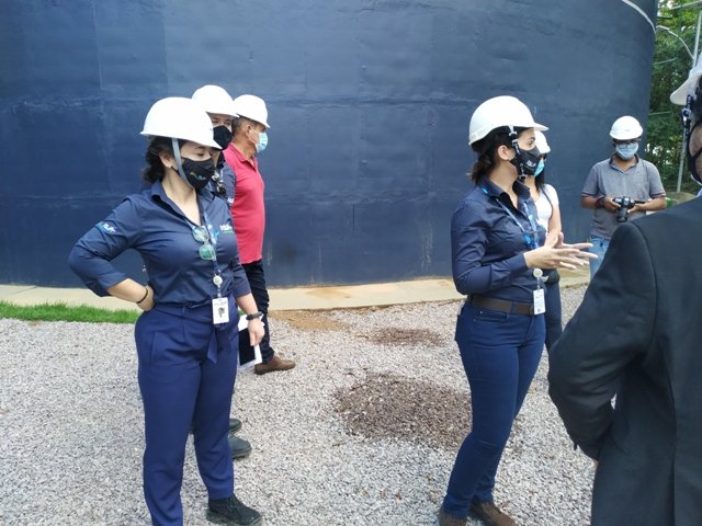Inauguração do novo reservatorio de aguas da empresa Igás de Colíder