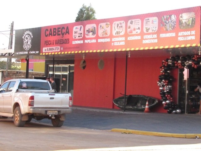 Reinaugurado hoje a loja do Cabeça Pesca & Variedades