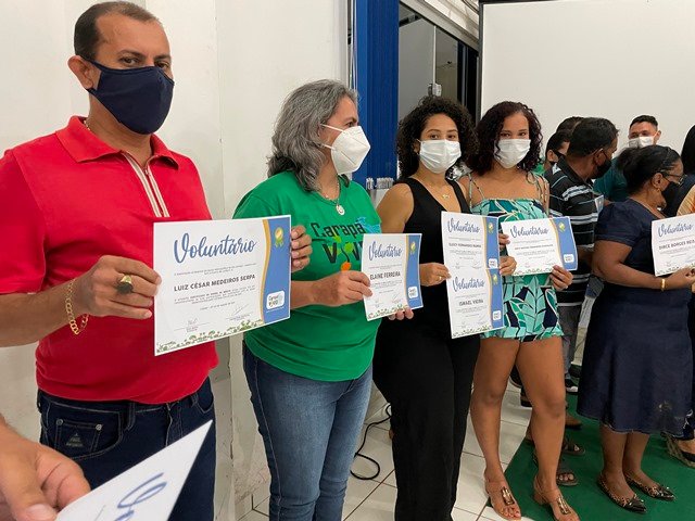 Homenagem Carapá Vivo Voluntarios e Parceiros