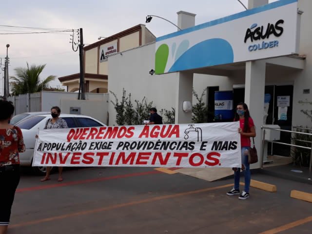 Colíder registra o primeiro ato da população pedindo uma explicação das águas Colíder. (Vídeo)