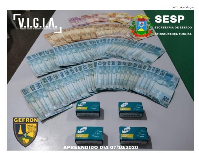 Homem é preso com 200 munições e quase R$ 8 mil sacados da conta da ex-patroa morta há cinco dias