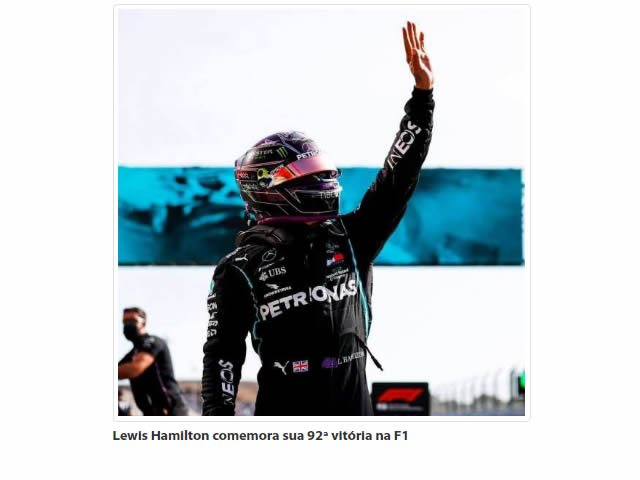 Hamilton vence em Portugal e supera Schumacher como maior vencedor da F1