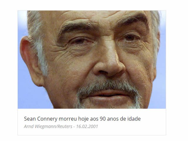 Morre aos 90 anos Sean Connery, ator que interpretou James Bond