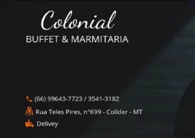 Colonial Buffet & Marmitaria de Colíder necessita de funcionários.