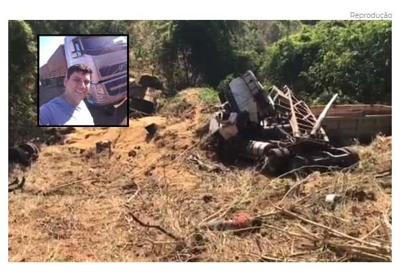 Jovem morre ao tombar caminhão em serra; corpo fica preso em árvore