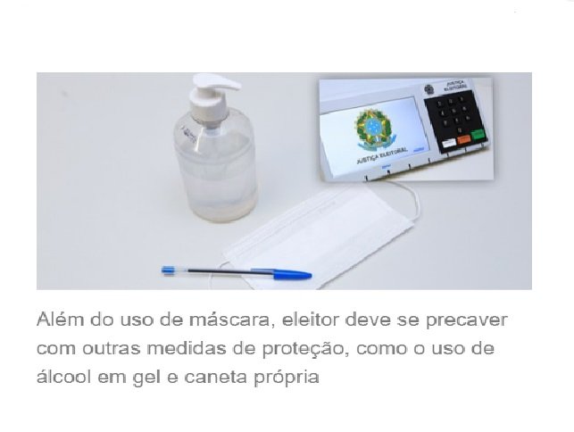 Eleitor deverá adotar medidas de biosegurança na hora da votação no próximo domingo