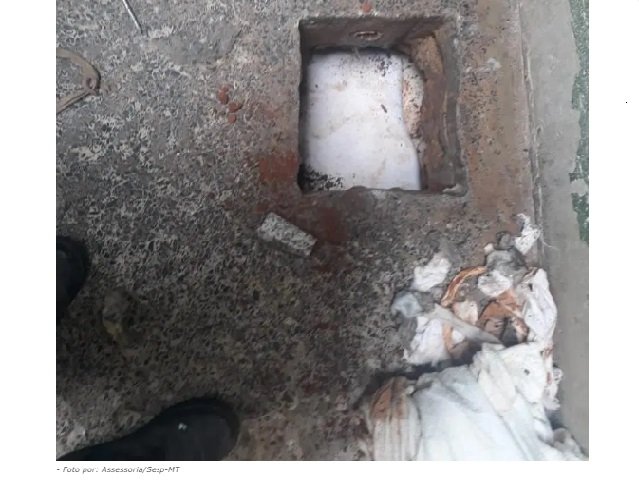 Túnel para fuga de reeducandos em Sinop é encontrado por policiais