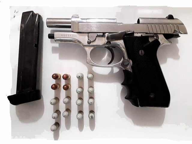Força Tática em Colíder prende homem com pistola municiada no centro da cidade.