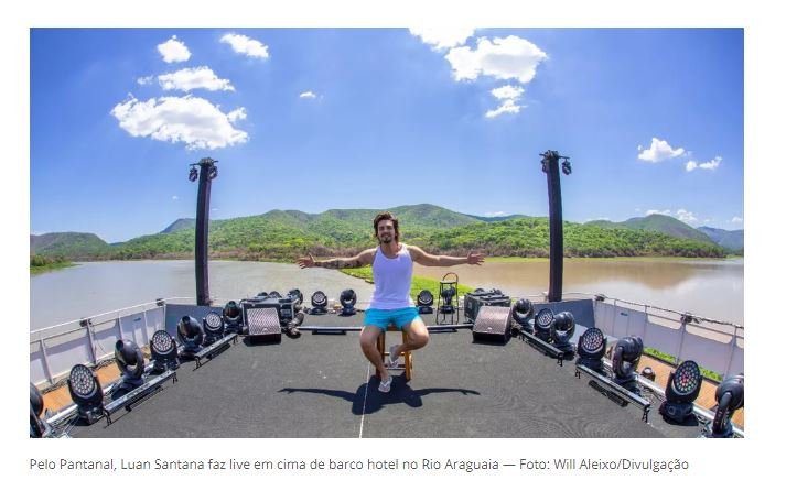 Luan Santana se emociona em live para ajudar o Pantanal