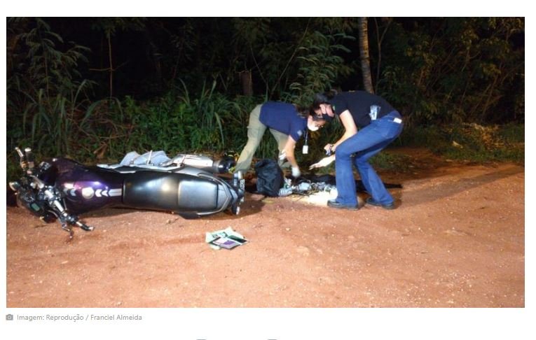Jovem é encontrado morto com tiro na cabeça e caído ao lado de motocicleta