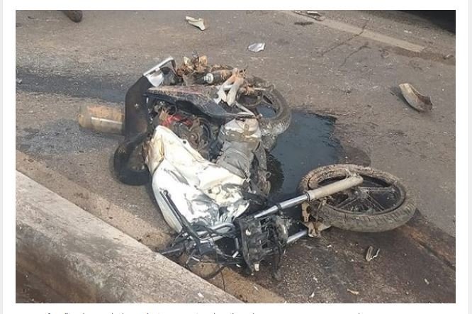 Família arrecada dinheiro para tratamento de motociclista que foi 'esmagado' por caminhão em MT