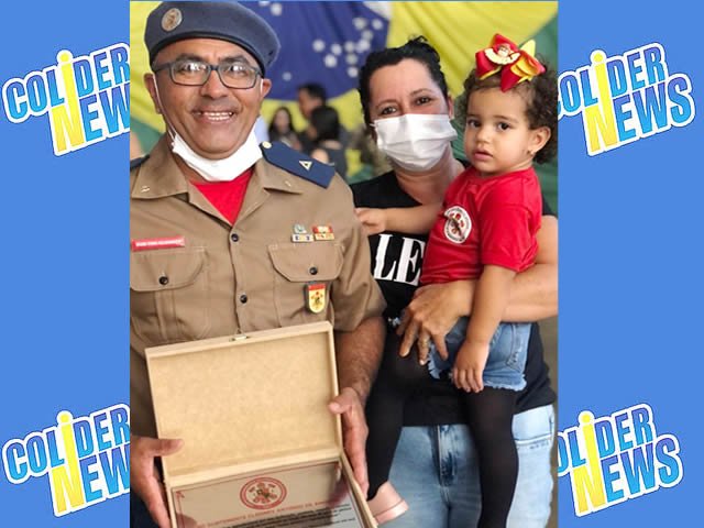 Sub-Tenente Cleoney do Corpo de Bombeiros de Colíder e agraciado com homenagem. (Vídeo)