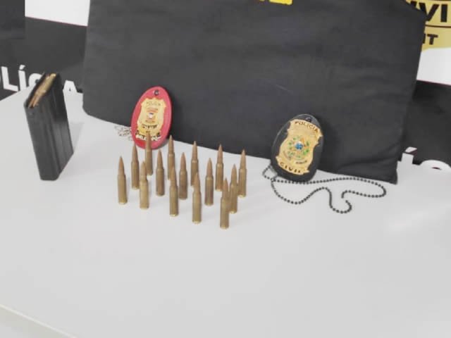 Polícia civil apreende carregador e 17 munições de fuzil intactas na zona rural de Guarantã