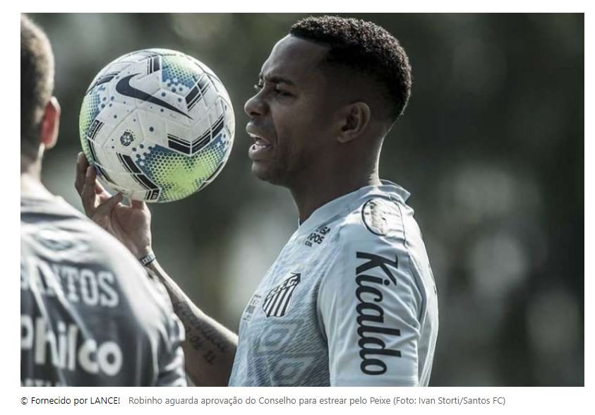 Após condenação em segunda instância, Santos manterá suspensão de contrato com Robinho