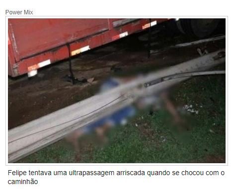 Após bater em caminhão, motociclista é atingido por poste e morre