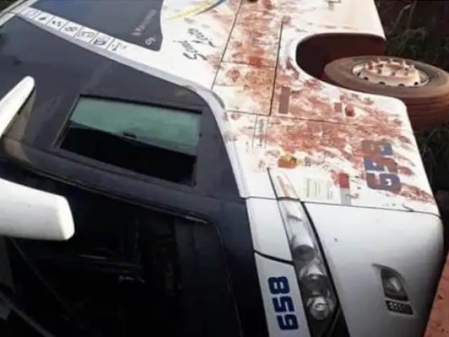 Ônibus da Viação Ouro e Prata tomba na rodovia Transamazônica BR-230 – Vídeo