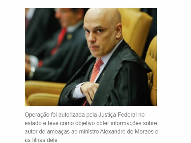 PF cumpre mandados em Mato Grosso contra homem que ameaçou ministro do Supremo