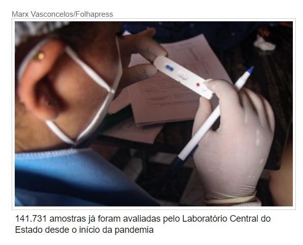 Mais 15 mortes por Covid são registradas no Estado em 24 horas