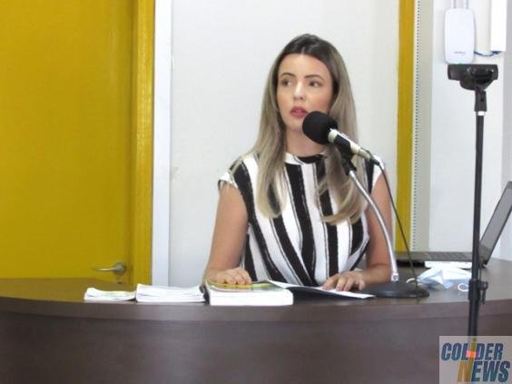 Colíder tem sua 1ª Pres. mulher da Câmara Ver. Flavinha Ramiro.