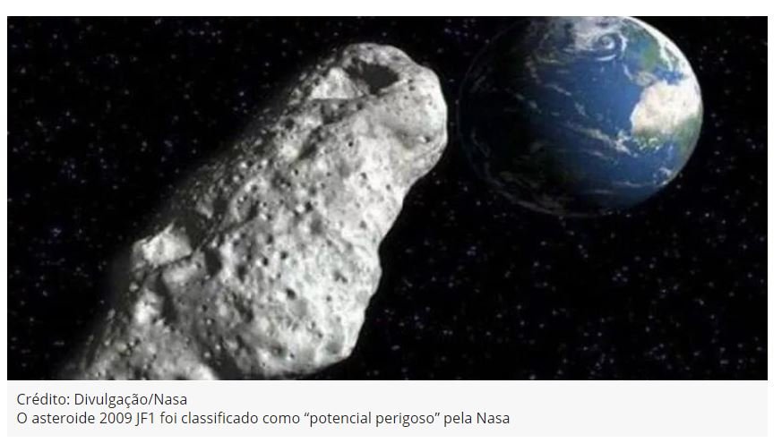 Nasa revela data e horário em que asteroide pode atingir a Terra